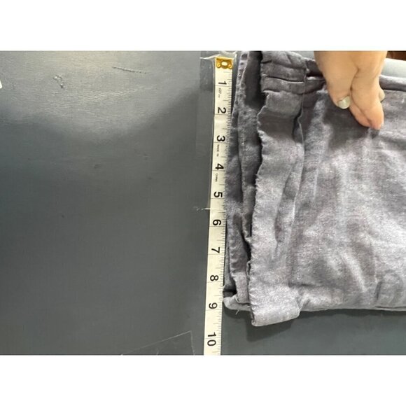 Dockers Womens Blue Linen-Blend Cropped Pants Size 8P Petite lagenlook beachy - Picture 11 of 13